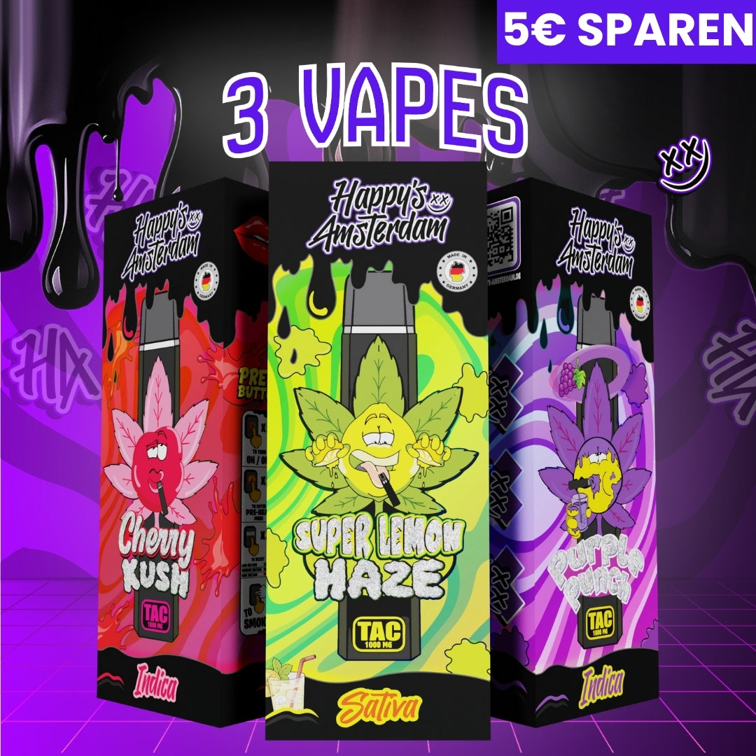 3 dalių rinkinys – Happy´s Amsterdam TAC Vape